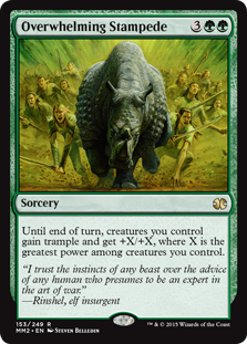 Magic The Gathering - Overwhelming Stampede - Modern Masters 2015