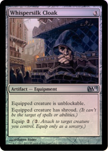 Magic The Gathering - Whispersilk Cloak - Magic 2011 (FOIL)