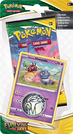 Pokémon TCG: Sword&Shield - Evolving Skies - Galarian Slowpoke blister pack