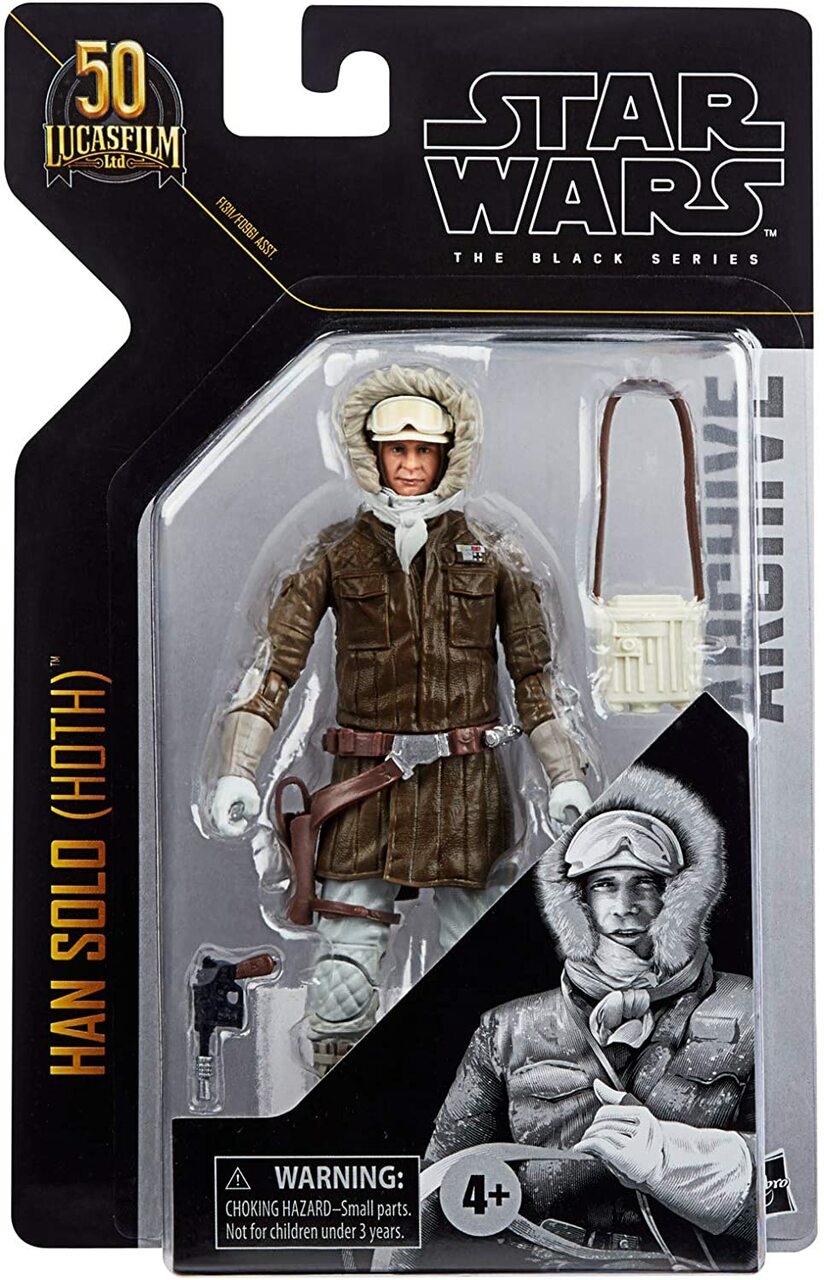 Star Wars The Black Series Figure: Han Solo - Hoth (Lucasfilm 50th Anniversary) 15cm