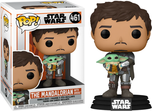 Funko POP! Star Wars - Mandalorian with Grogu #461