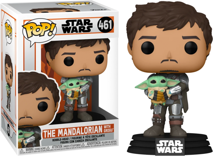 Funko POP! Star Wars - Mandalorian with Grogu #461