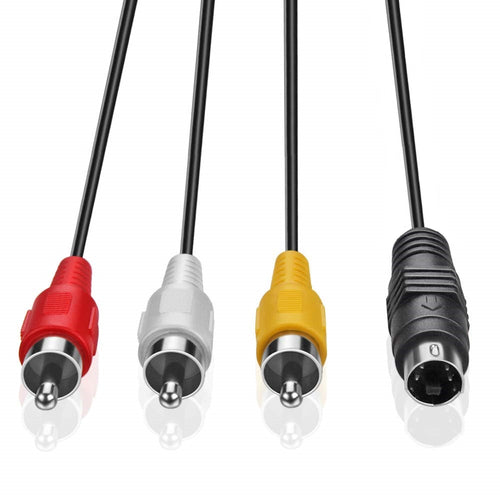 4-pin S video and AV/RCA composite cable - 180cm