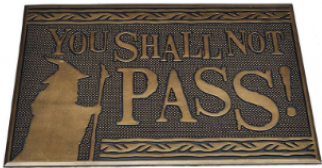  Lord of the Rings (You Shall Not Pass) - Rubber Mat