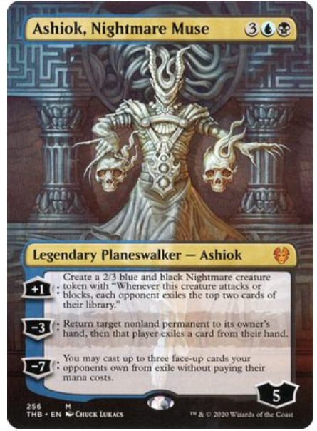 Magic the Gathering - Ashiok, Nightmare Muse - Theros Beyond Death (Borderless - FOIL)