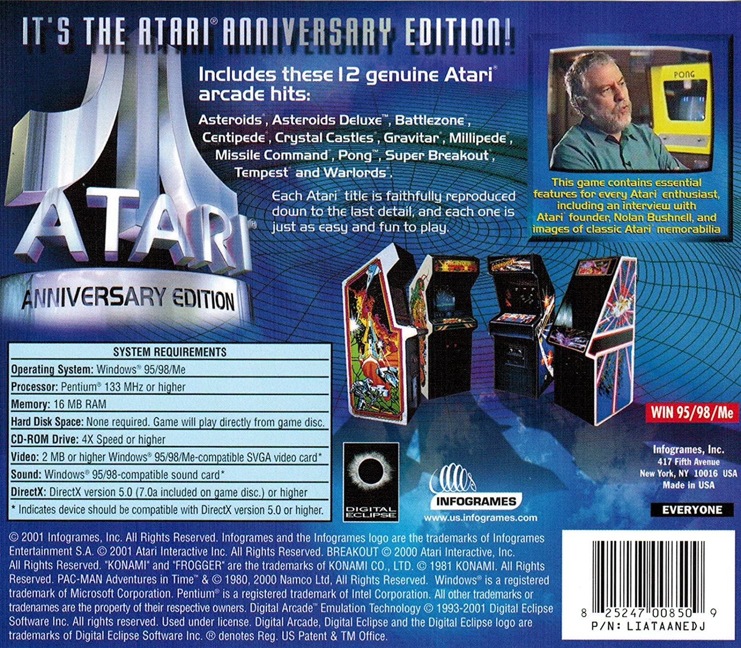 Atari Anniversary Edition - PC 