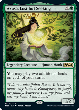 Magic the Gathering - Azusa, Lost but Seeking - Core Set 2021