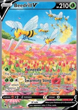 Pokémon TCG: Beedrill V 161/189 - Sword & Shield Astral Radiance