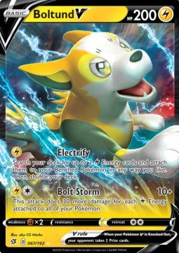 Pokémon TCG: Boltund V 67/192 - Sword & Shield Rebel Clash