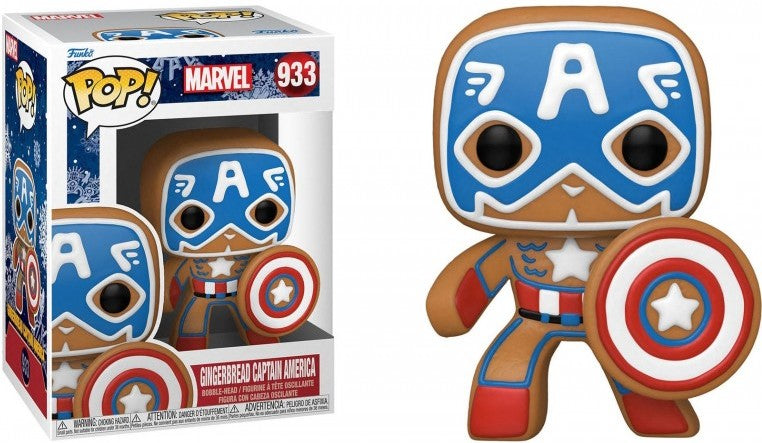 Funko Pop! Marvel: Gingerbread Captain America #933