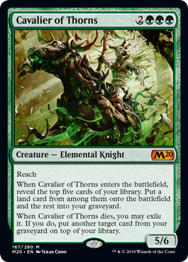 Magic the Gathering - Cavalier of Thorns - Core Set 2020