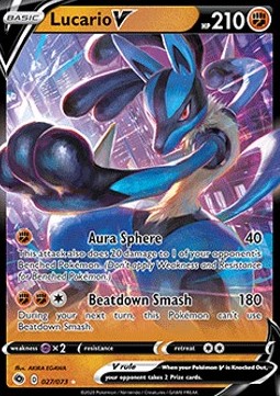 Pokémon TCG: Lucario V 27/73 - Champion's Path