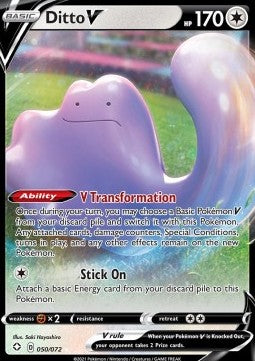 Pokémon TCG: Ditto V 50/72 - Shining Fates