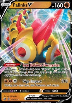 Pokémon TCG: Falinks V 110/192 - Sword & Shield Rebel Clash