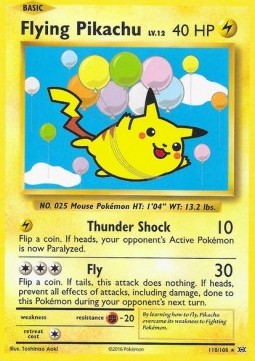 Pokémon TCG: Flying Pikachu 110/108 - X & Y Evolutions