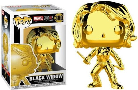 Funko POP! Marvel Studios First Ten Years - Black Widow (Gold Chrome) #380