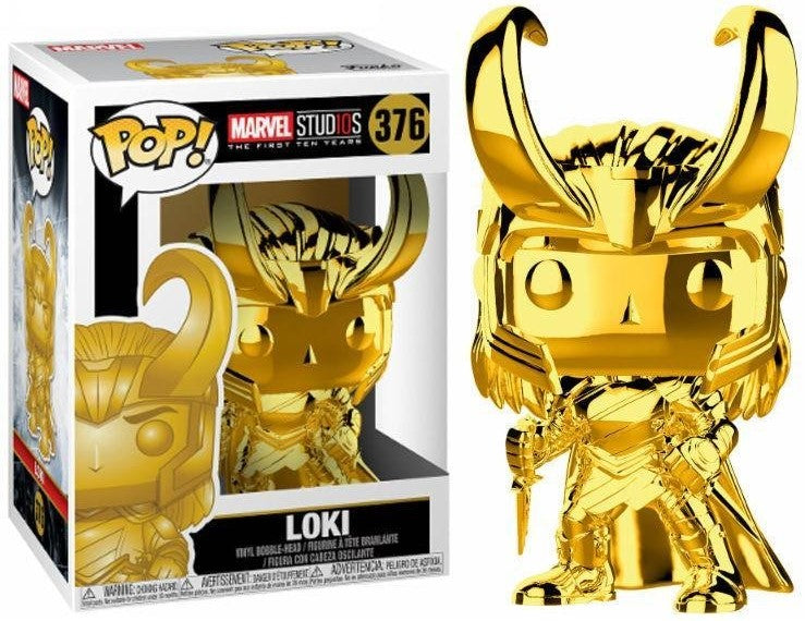 Funko POP! Marvel Studios First Ten Years - Loki (Gold Chrome) #376