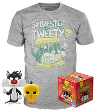 Load image into Gallery viewer, Funko POP! &amp; T-Shirt: Looney Tunes - Sylvester &amp; Tweety
