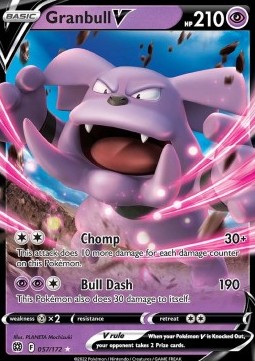 Pokémon TCG: Granbull V 57/172 - Sword & Shield Brilliant Stars