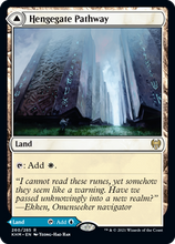 Load image into Gallery viewer, Magic the Gathering - Hengegate Pathway / Mistgate Pathway - Kaldheim (FOIL)
