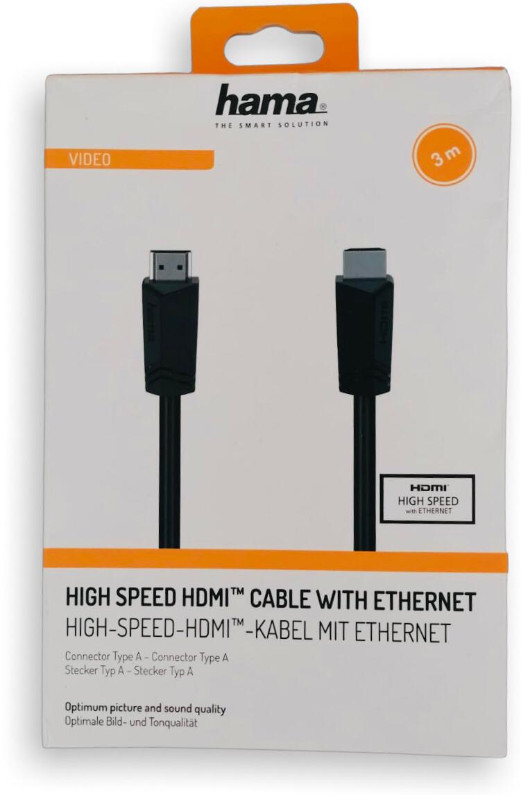 Hama High Speed HDMI Cable with Ethernet (3m)