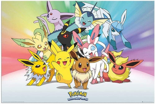 Pokémon - Pikachu & Eevee Evolutions Poster 40 x 50cm