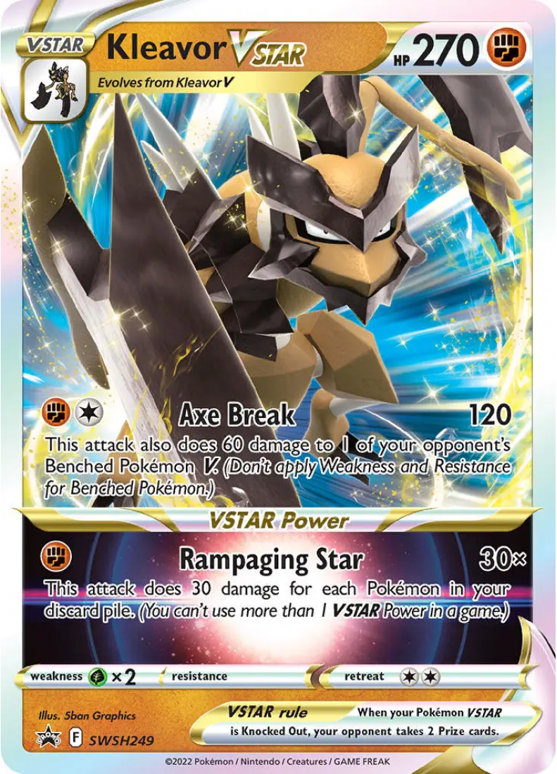 Pokémon TCG: Kleavor VSTAR SWSH249 - Sword & Shield Promos