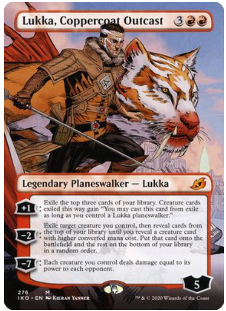 Magic the Gathering - Lukka, Coppercoat Outcast - Ikoria: Lair of Behemoths (Borderless)