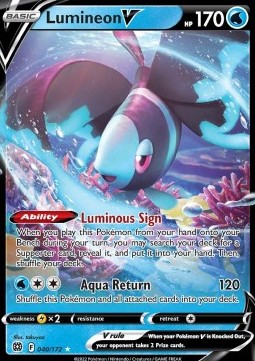 Pokémon TCG: Lumineon V 40/172 - Sword & Shield Brilliant Stars