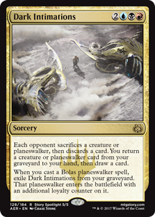 Magic The Gathering - Dark Intimations - Aether Revolt (FOIL)