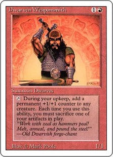 Magic the Gathering - Dwarven Weaponsmith - Revised Edition