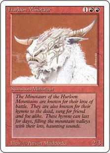 Magic the Gathering - Hurloon Minotaur - Revised Edition