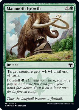 Magic the Gathering - Mammoth Growth - (FOIL)