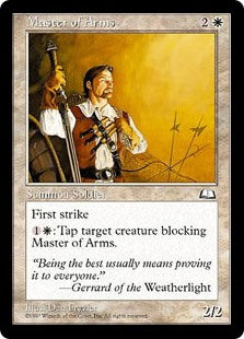 Magic the Gathering - Master of Arms - Weatherlight