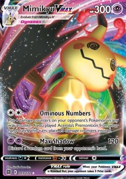 Pokémon TCG: Mimikyu VMAX 69/172 - Sword & Shield Brilliant Stars