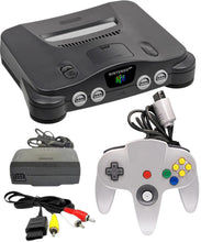 Load image into Gallery viewer, N64 - Nintendo 64 console - “Charcoal Grey”
