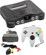 Load image into Gallery viewer, N64 - Nintendo 64 console - “Charcoal Grey”
