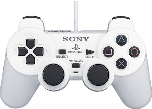 PS2 - Dual Shock original WHITE controller - PlayStation 2