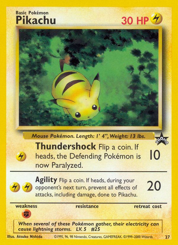 Pokémon TCG: Pikachu 27 - Black Star Promo