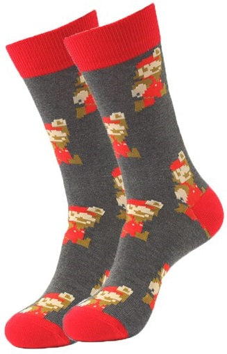 Pixel Mario - crew socks