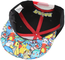 Load image into Gallery viewer, Pokémon Pokéball embroidery snapback cap
