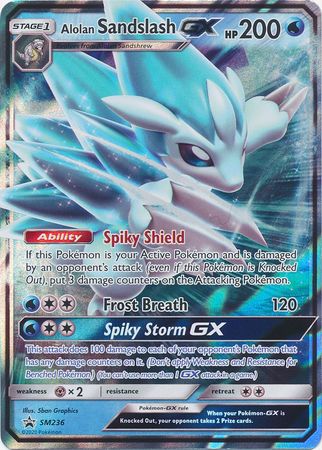 Pokémon TCG: Alolan Sandslash GX SM236 - Sun & Moon