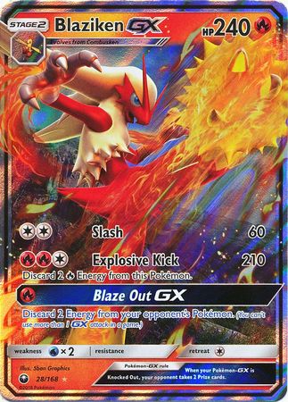 Pokémon TCG: Blaziken GX 28/168 - Sun & Moon Celestial Storm