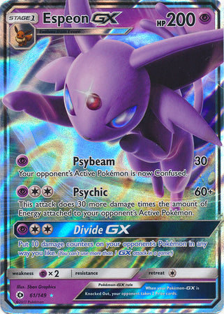 Pokémon TCG: Espeon GX 61/149 - Sun & Moon