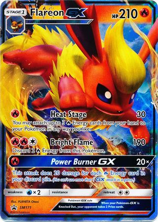 Pokémon TCG: Flareon GX SM171 - Sun & Moon