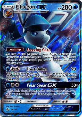 Pokémon TCG: Glaceon GX SM147 - Sun & Moon