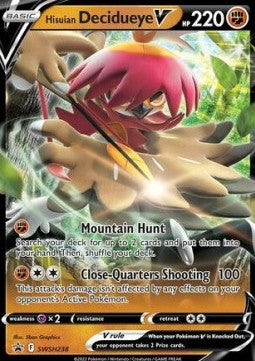 Pokémon TCG: Hisuian Decidueye V SWSH238 - Sword & Shield Black Star Promos