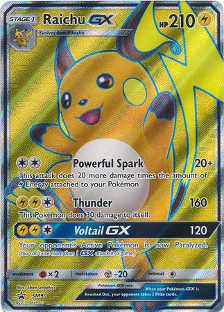 Pokémon TCG: Raichu GX SM90 - Sun & Moon Promos