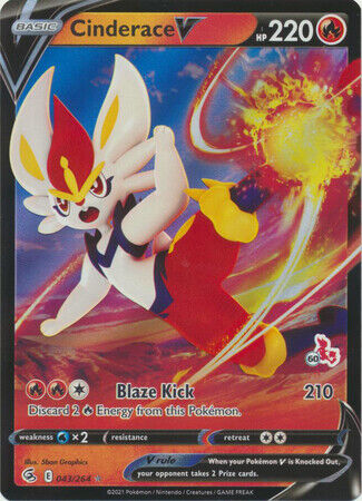 Pokémon TCG: Cinderace V 43/264 - Battle Academy