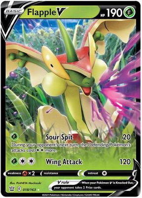 Pokémon TCG: Flapple V 18/163 - Sword & Shield Battle Styles